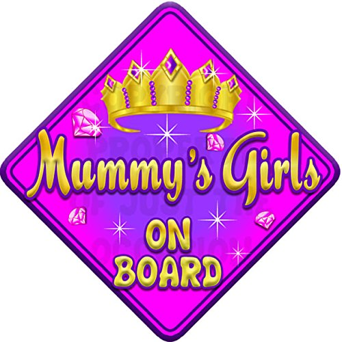 TORQ MUMMYS GIRLS Baby on Board Car Window Sign