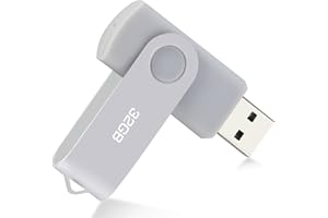 FINEWISH CLé USB 32Go, Cle USB 32Go Pen Drive USB 2.0 Mémoire Stick 32Go Thumb Drive pour PC, TV, Voiture, Ordinateur Portable etc (Argent)