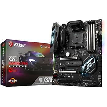 MSI X370 GAMING PRO CARBON Socket AM4 AMD Ryzen 7th Gen Athlon DDR4 USB 3.1 ATX Motherboard - Black