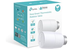 TP-Link KE100 Kasa smart termostat kylarventil, energibesparing | Exakt temperaturkontroll, scheman och frostskydd, M30 x 1,5 + adaptrar, fungerar med Alexa & Google, KH100 Hub krävs