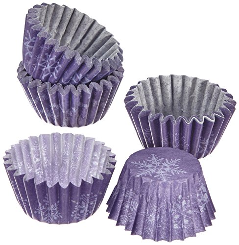 Preisvergleich Produktbild Birkmann 440555 Muffin-Förmchen Schneeflocke lila, klein