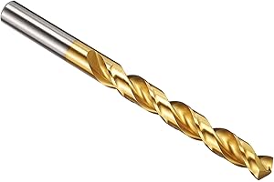 PATIKIL 12mm Foret Hélicoïdal, Mèche M42 8% Cobalt Acier Rapide, Tige Droite 135° Revêtement Nitrure de Titane (TiN) pour Métal Acier Inoxydable, Forets à Métaux à Haute Dureté, 1 PCS