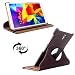 Produktbild Litchi Texture 360 Grad Rotation Leather Tasche Case Cover + Gratis Stift mit 2 GEARS Holder & Sleep/Wake Function Für Samsung Galaxy Tab S 8.4/T700/T705 (Brown)