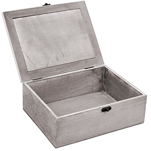 Dekorative Aufbewahrungsbox Eule B22xH8xT17cm Holzbox Dekokiste Fotobox Schmuckkästchen Schmuckbox - 2