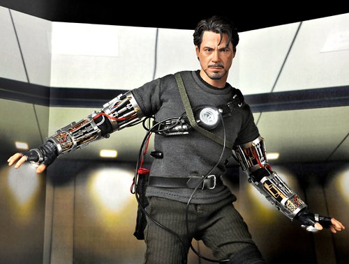 Iron Man ~ Movie Masterpiece 12 inch Action Figure Tony Stark Mech Test