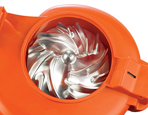 Black+Decker 3-in-1 Set 3000W Elektro-Laubsauger, Metall-Häckslerrad, inkl. Sauger und Blasrohr, 418km/h Blasgeschwindigkeit, GW3030, schwarz orange - 4