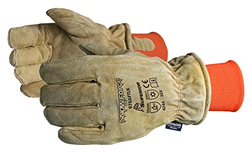 Preisvergleich Produktbild snowforce Leder Gefrierschrank Handschuh Beige