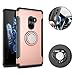 Produktbild Schutzhülle Xiaomi Mi Mix 2 Hülle, SpiritSun TPU HandyHülle Cover Ring Holder Standplatz Auto Finger Halter 360°Rotation Tasche mit Magnetic Car Mount Case Für Xiaomi Mi Mix 2 (5.99")-Roségold