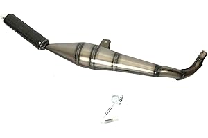 SCARICO MARMITTA ESPANSIONE ORIGINALE SIMONINI SILENZIATORE IN CARBONIO NERO SCARICO DA 22 MM CICLOMOTORE CIAO - BRAVO
