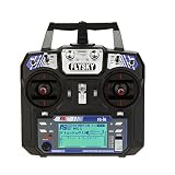 Receptor digital del sistema. Goolsky FlySky FS-I6 2.4G Sistema de control remoto de 6 canales FS i6 2.4G 6ch Transmisor con receptor FS-iA6 para helicóptero RC Multirotor 250 Quadcopter Racing Drone Airplane Dia