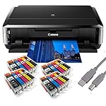 Canon Pixma iP7250 Tintenstrahldrucker mit WLAN, Auto Duplex Druck (9600x2400 dpi, USB) + USB Kabel & 20 Youprint Tintenpatronen (Originalpatronen ausdrücklich nicht im Lieferumfang)