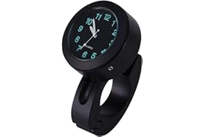 Mxzzand Universal 7/8 "-1" Impermeable Moto Bicicleta Soporte para Manillar Reloj Glow Watch