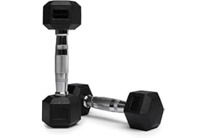 FASHION THIRSTY NORTHERN Hex Dumbbells Pair 1KG-10KG Pairs with Metal Handles Anti-Rolling Sports Weights Sets Home Gym Equipment Workout Fitness Hexagonal Rubber Coated Kit Weight Lifting Exercise Strength Training
