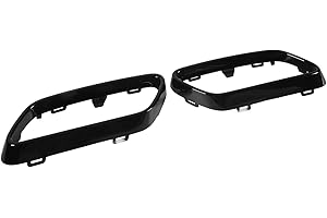 KAKAKE 206 885 8303, 2 pezzi Sinistra Destra Copertura terminale di scarico Resistenza ai graffi Protezione UV per Classe C W206 S206 AMG Line dal 2022 in poi(Nero lucido)