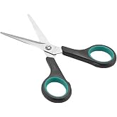 Promotional Stainless Steel Truss, Ergonomic Turquoise-Black Grip Sleeves (13 cm)