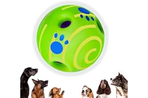 HTE Pro Interactive Giggle Ball for Dogs 5 Inch, Wobble Wag Ball for dogs, Dog Ball Toy for Large, Medium and Small Dogs