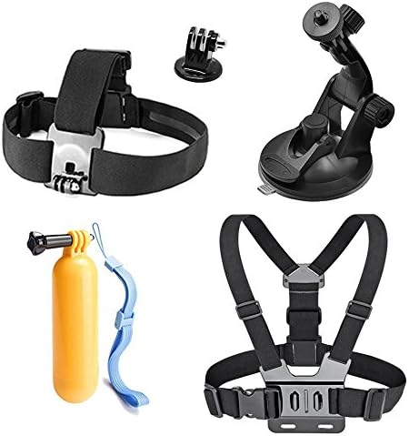 Floating Handle Grip, Head Strap Mount, Chest Strap Harness Mount for Go Pro Hero 5, Gopro Hero5 Black, Gopro Hero5 Session, Gopro Hero 6, GoPro Hero Session, Sport Action Camera Accessory Kit for Xiaomi YI 4K, SJCAM SJ5000, AKASO EK7000, AKASO EK5000, APEMAN, Thieye, DBPOWER