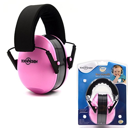 Preisvergleich Produktbild Toennesen Baby-Ohrenschützer Gehörschutz - Verstellbare Stirnband Ohrenschützer für Kinder Rosa