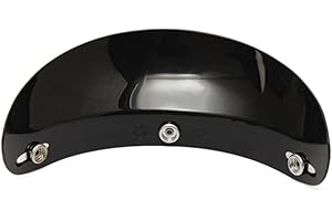 Ungfu Mall Visière réglable pour casque de moto rétro Harley Prince