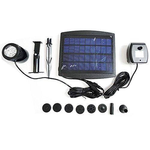 G116 Solar-Teichpumpe mit LED Strahler (RGB)