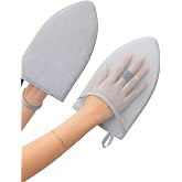 Beylini Buharlı &Uuml;t&uuml; Eldiveni Mini &Uuml;t&uuml; Pedi Sıcaklık Buhar Ge&ccedil;irmez &Uuml;t&uuml; Masası Eldiveni Taşınır Bez 15x25 CM (Gri)