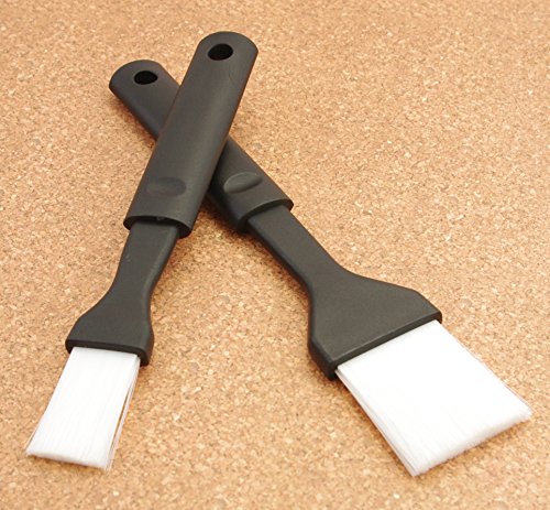 2er Set BBQ Pinsel schmal und breit, Grillpinsel aus Kunststoff - 2