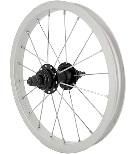 Roue avant vélo 28 (19-622) alu noire (blocage avec écrous