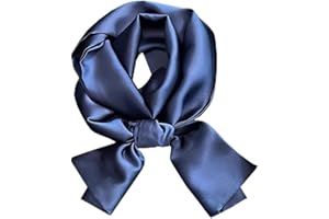 KOOYOL Foulard Carré Femmes Square Motif d'Impression Satin de Soie Bandanas Cheveux Bandeau Mouchoir Echarpe Carré