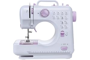 WENMILY 12-Stich-Multifunktionsnähmaschine, Haushaltsnähmaschine, elektrische Nähmaschine, tragbare Nähmaschine, Doppellinien-Rückwärtsstich mit zwei Geschwindigkeiten