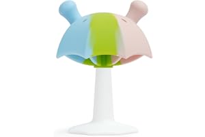 Mordedor Bebe 3-6 Meses, 6-12 Meses, Seposeve Silicona Juguetes Bebes 0-3 meses con Base de Succión, Mordedor Bebe Refrigerante 0-3 Meses, Blandito y de Fácil Agarre, SIN BPA, Multicolor