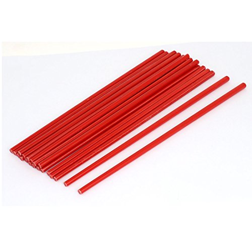 sourcingmap® Plastic Chinese Style Dinner Chopsticks 10.7 Inch Length 10 Pairs Red