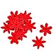 Produktbild Blumen 12er Set Streu Deko Holz 1,5x1,5x1cm rot Bastel Kreativ