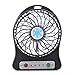 Produktbild Lüfter Ventilator Tischventilator Flexible Batterie Clip auf USB Mini Desk Fan Schwarz