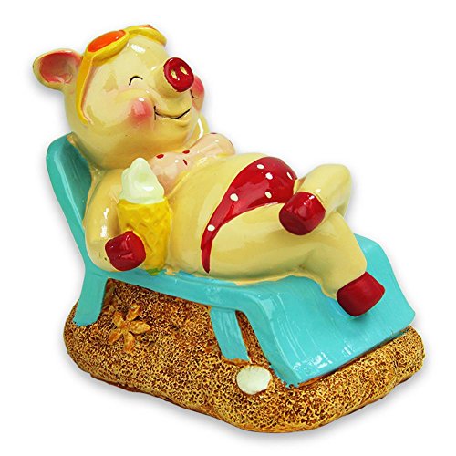 Preisvergleich Produktbild Sparschwein "Tessa & Tommy" Relax Wellness Urlaub 11,5 x 10 cm