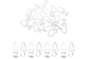 DEZP Paquete De 100 Ganchos De Plisado Para Cinta Plisada, Cinta De Rizar Adecuada, Deslizadores De Cortina, Ganchos De Cortina Para Colgar, Ganchos De Cortina, Para Rieles De Cortina