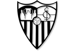 BUYLUX Cuadro Escudo Sevilla para Decoracion Habitacion - Regalos Originales para Hombre, Niño - Cuadros Futbol para Pared Real en Madera - Regalo Accesorios Hogar Decoracion Salon Modernos