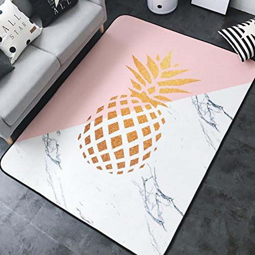 NVLKJHSFGIUJFKL Modern area rugs,Padded living room rugs coffee table round tatami crawling non-Slip-B 150x195cm(59x77inch)