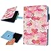 Produktbild Mlorras Amazon Kindle Paperwhite 1/2/3 Hülle, Ultra Slim Leather Case Stoßfest Smart Schutzhülle, Premium Folio Kunstleder Schutzhülle mit Auto Sleep/Wake Funktion Liebe Flamingo