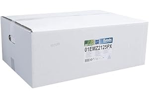 MP HYGIENE Essuie Mains Papier Carton de 3750 Feuilles (25x150) - 2 Plis en Z Blanc Gaufré - Le Pro du Médical