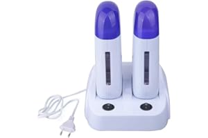 Nynelly Chauffe Cire Roll on Epilation Epilateur professionnel roll on Appareil Cartouches Cire épilation（Double）