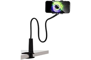 FAUNG Universal-Halterung für Handy, Handyhalter,für iPhone Smartphone Handy Tablet 360° Drehen,Flexible Arm verstellbare Handyhalterung Bett,für iPhone Samsung Huawei Smartphone Handy Table