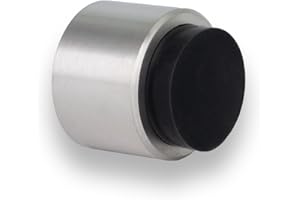 EVI HERRAJES EVI Hardware 04019828TPMAM Tope Naklejka ścienna rękojeść, matowe wykończenie Inox-Mate Goma Goma Negra, 28x28 mm