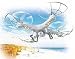 Produktbild Quad Cam, ultra stabile 4-Kanal-Quad-Copter-Fernbedienung Drohne mit Kamera und HD-Video-Aufnahme, bietet 1 Key Return und Headless Mode Option