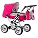 Produktbild Zekiwa Kombipuppenwagen Zeki ELEGANCE, hochmodischer Puppenwagen, mit Tragetasche und Fusssackfunktion, Anhängetasche inklusive, Dessin: Kringel