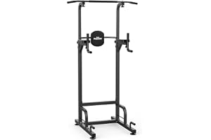 RELIFE REBUILD YOUR LIFE Power Tower Pull-ups Dips Height Adjustable Multi-Function Home Exercise Machine Power Station Pull-Up Bar Dip Station Push-up Handle