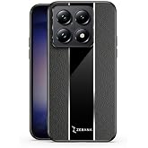 Zebana Xiaomi Mi 14T Pro ile Uyumlu Kılıf Zebana Premium Deri Kılıf Siyah