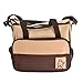 fitTek 5pcs Baby Changing Nappy Mummybag Shoulder Handbag Set Brown High Quality HOT