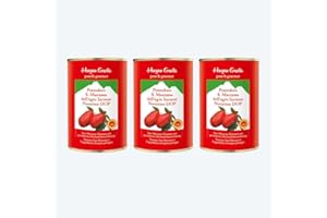 HAGEN GROTE Tomates pelées 3 x 400 g : tomates San Marzano, considérées comme les tomates les plus aromatiques du monde
