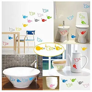 Gadgets Wrap Underwater Fish Starfish Bubble Wall Sticker for Kids Rooms Cartoon Nursery Bathroom Children Room Home Decor Wall Decals