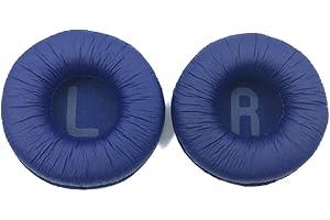 TY-UNLESS Ersatz-Ohrpolster aus Schaumstoff für JBL Tune600, T500BT, T450, T450BT, JR300BT Kopfhörer, langlebig, weich, bequem, 70 mm, Schwarz/Weiß/Blau